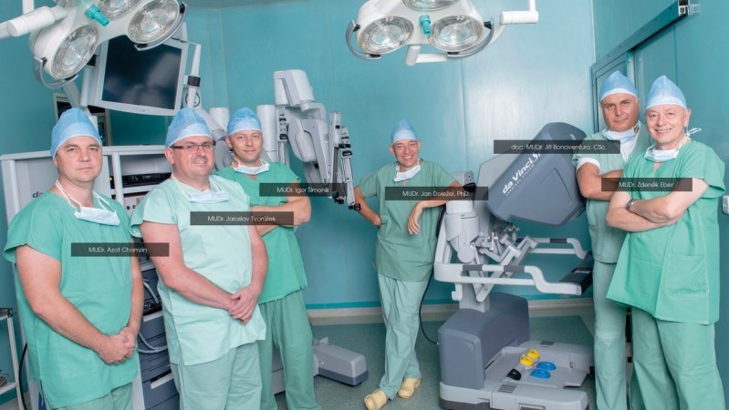 The team of robotic surgeons at Zdislava
