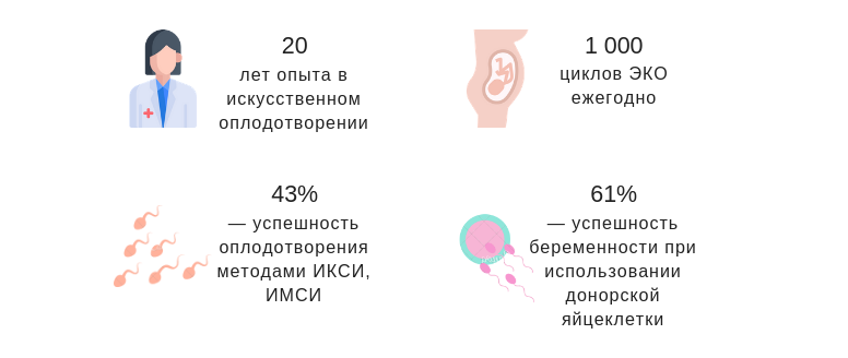 Клиника Гинцентрум в цифрах